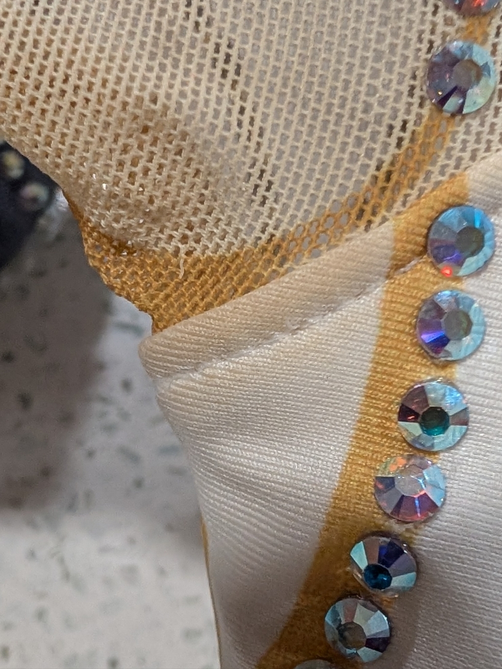 ATHLETE WORN Ozone gymnastics Leotard AM Medium SWAROVSKI Elite Competition Team - Picture 13 of 17